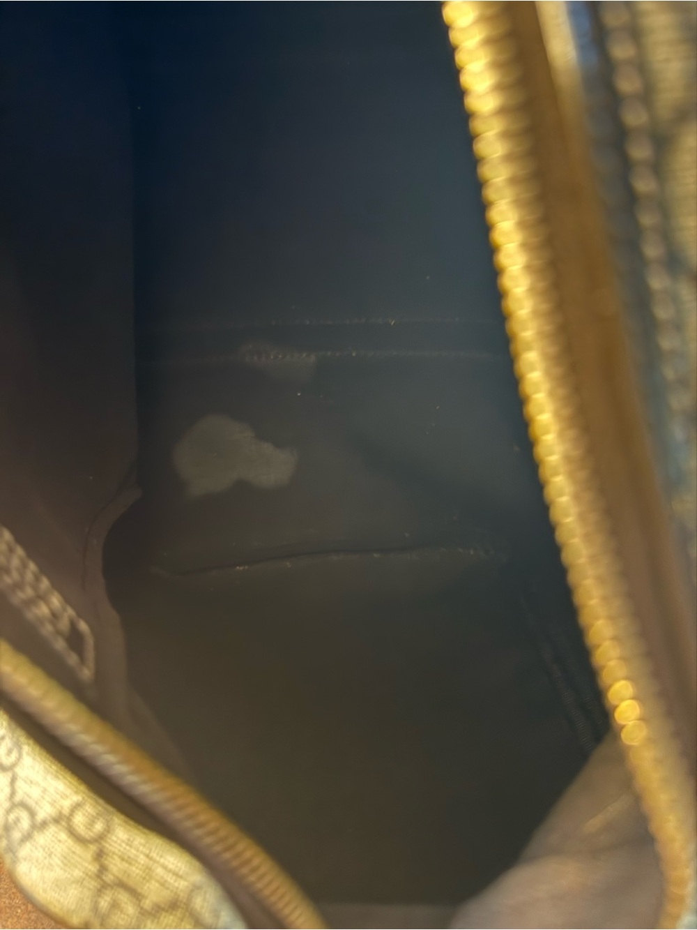 Gucci Beige & Brown Monogram Boston Bag - Picture 6 of 7